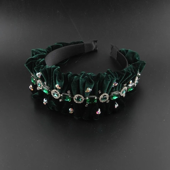 Dark Purple Ruffle Embellished Headband main image 8